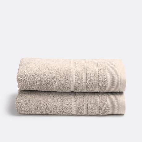 La Redoute Intérieurs Lot de 2 serviettes éponge 600 g/m2  