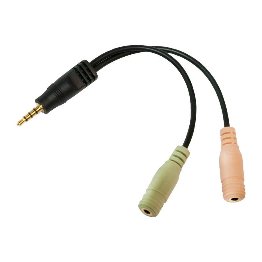LogiLink  Jack per cuffie da 3,5 mm -> Microfono/audio 