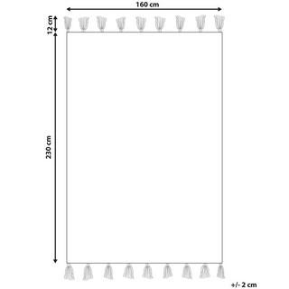 Beliani Teppich aus Baumwolle Boho NIGDE  
