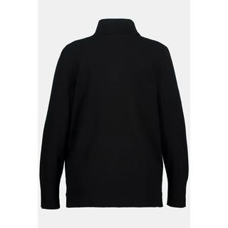 Ulla Popken  Pullover con collo dolcevita, alti orli a costine e maniche lunghe 