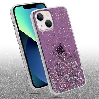 Cadorabo  Housse compatible avec Apple iPhone 13 - Coque de protection en silicone TPU flexible avec paillettes scintillantes 