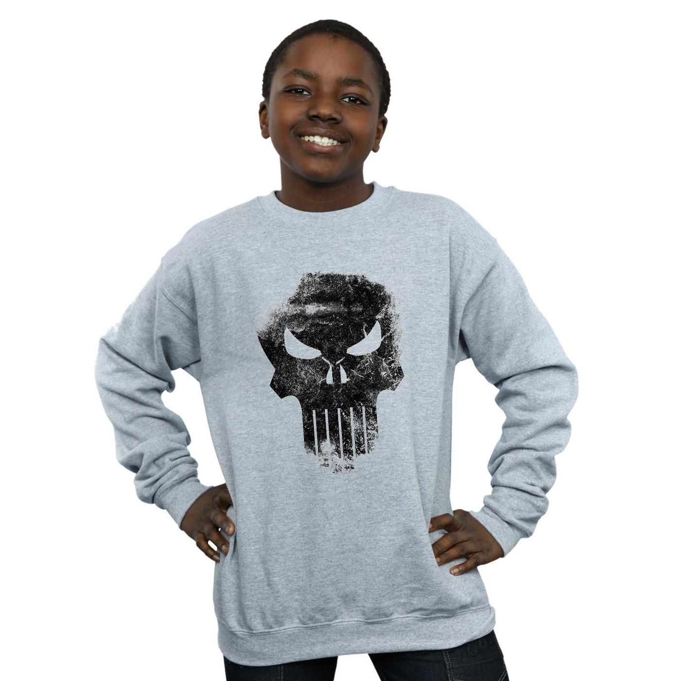 MARVEL  The Punisher Distrressed Skull Sweatshirt 