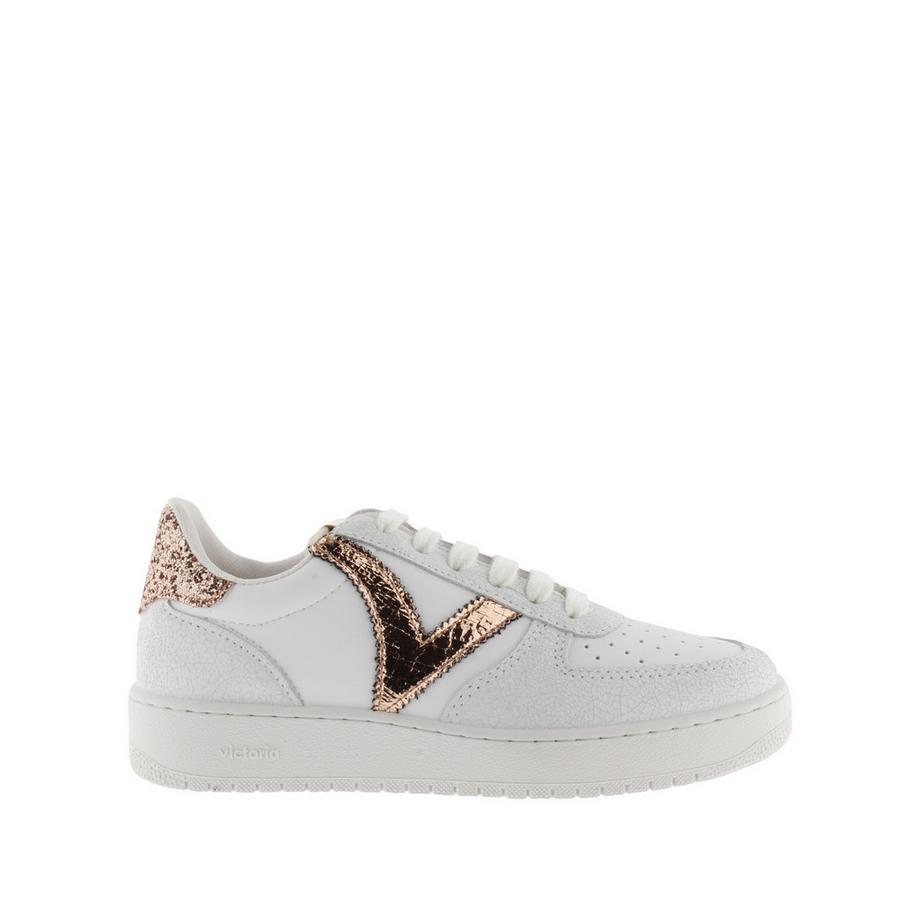 Sneakers mit Craquelé und Metall Frau  Madrid