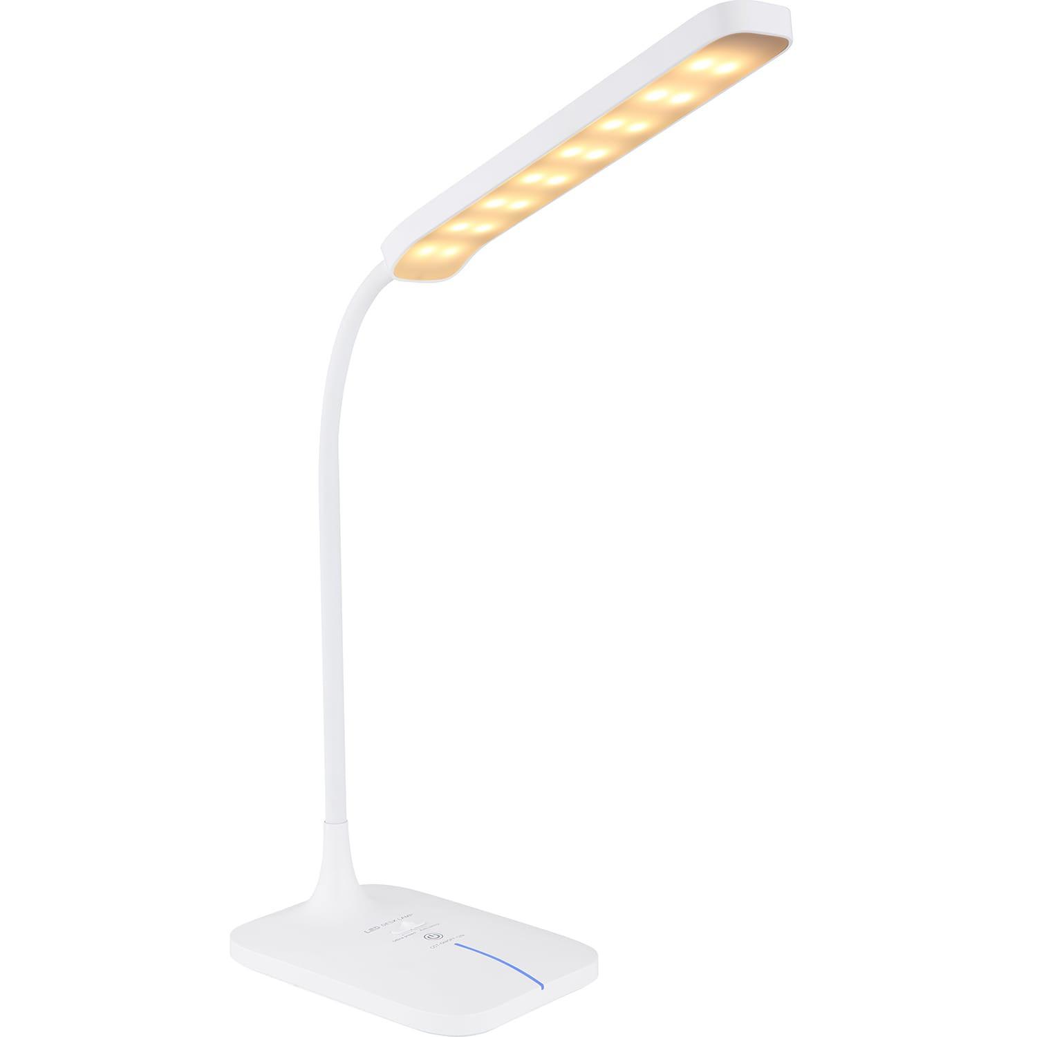 mutoni Lampe à poser Urano plastique blanc LED  