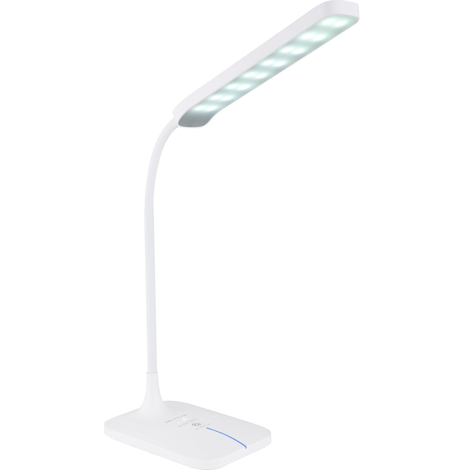 mutoni Lampe à poser Urano plastique blanc LED  