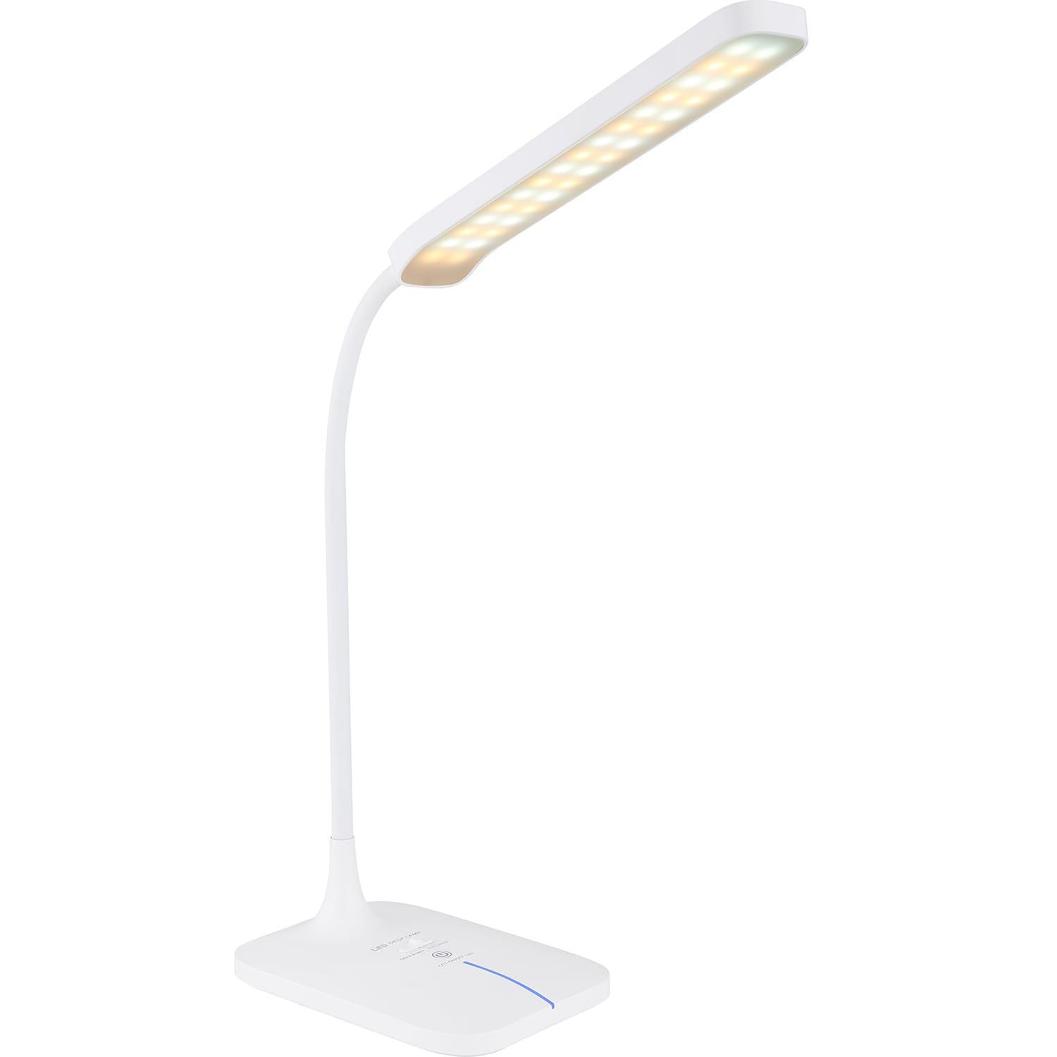 mutoni Lampe à poser Urano plastique blanc LED  