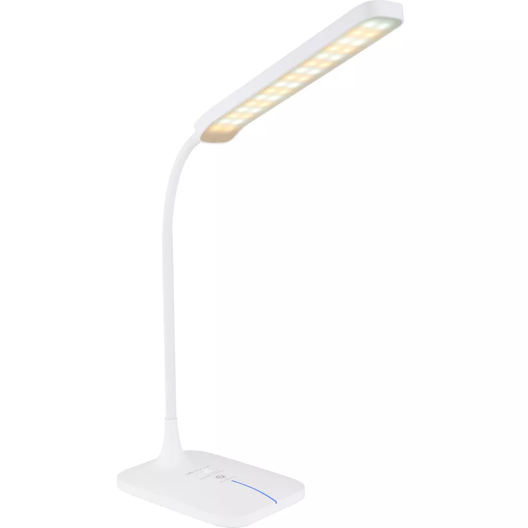 mutoni – Tischleuchte Urano Kunststoff weiss LED, One Size, Weiss