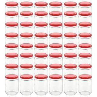 VidaXL Marmeladengläser mit deckel 48 stk. glas  