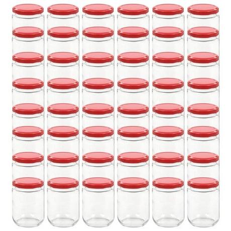 VidaXL Marmeladengläser mit deckel 48 stk. glas  