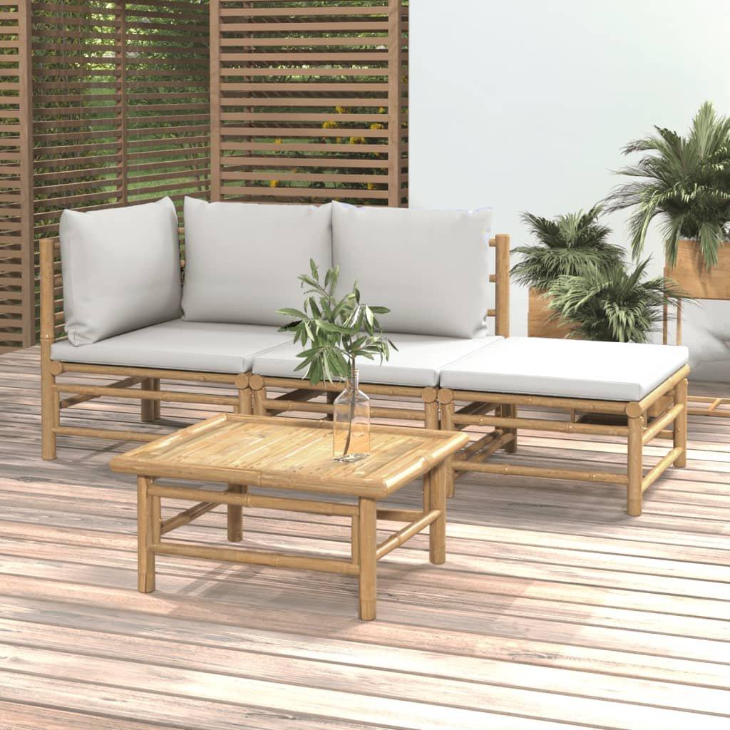 VidaXL Garten lounge set bambus  