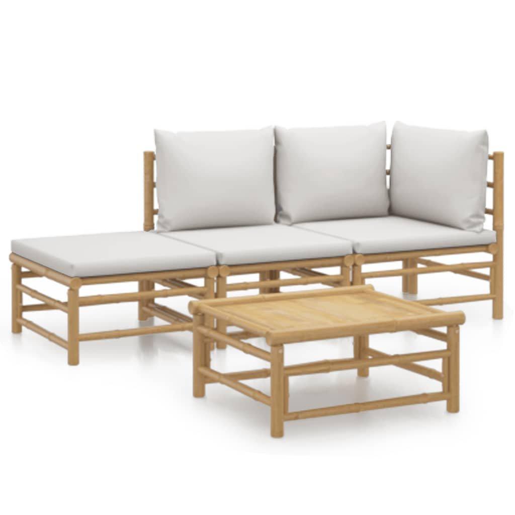 VidaXL Garten lounge set bambus  