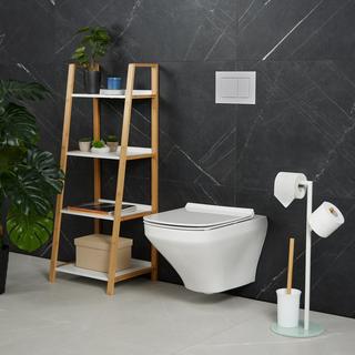 B2X Ensemble WC avec 2 têtes de brosse de rechange  