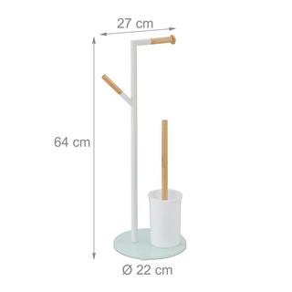 B2X Ensemble WC avec 2 têtes de brosse de rechange  