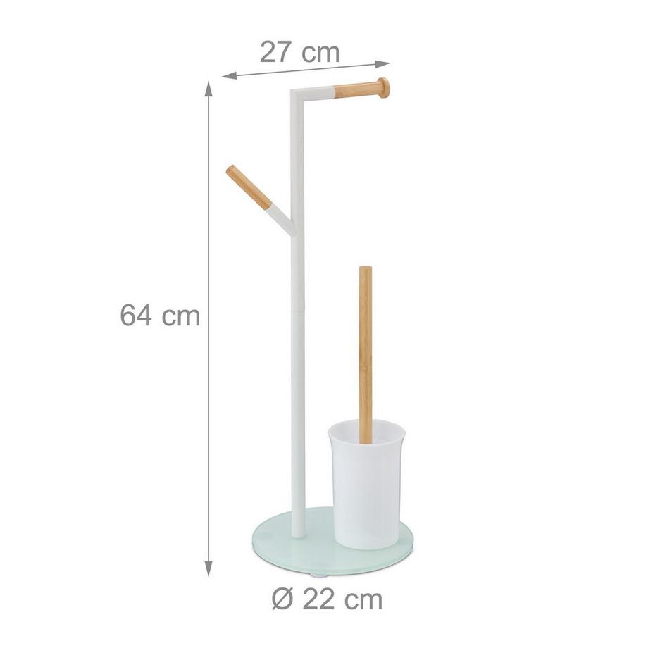 B2X Ensemble WC avec 2 têtes de brosse de rechange  