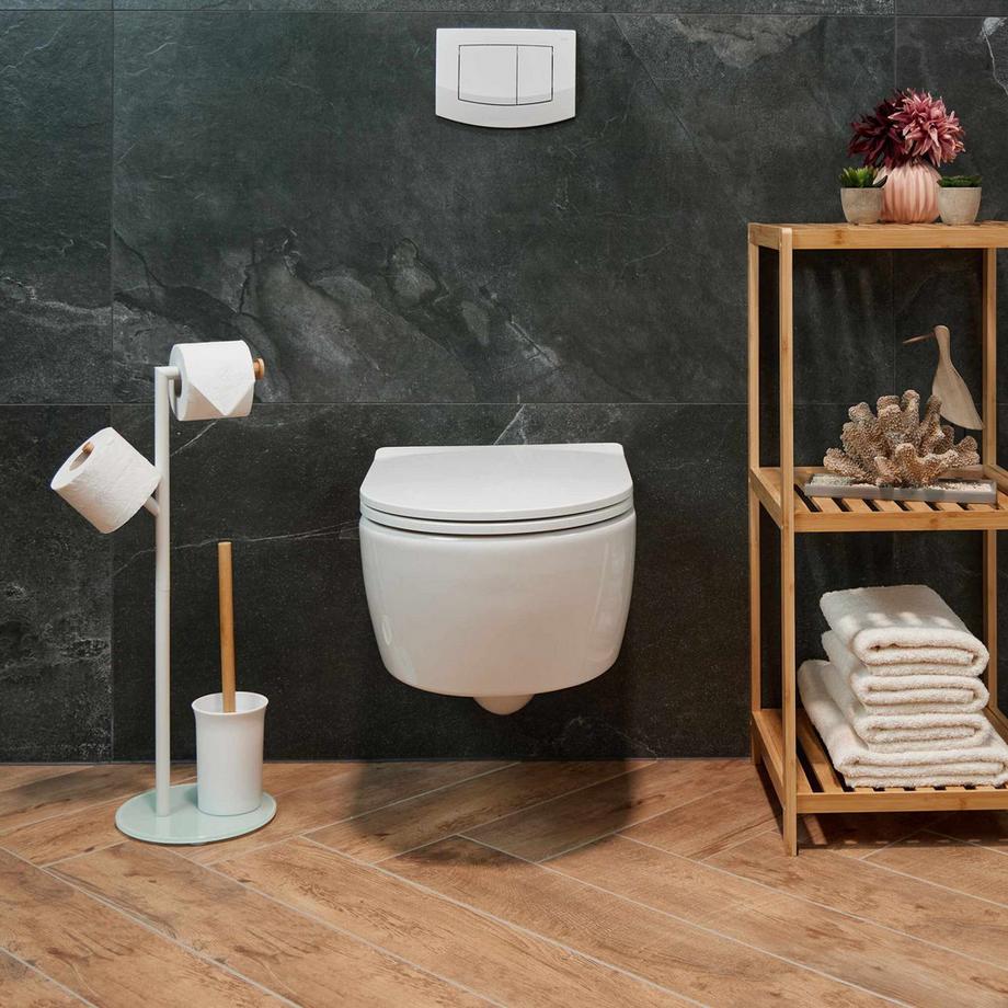 B2X Ensemble WC avec 2 têtes de brosse de rechange  