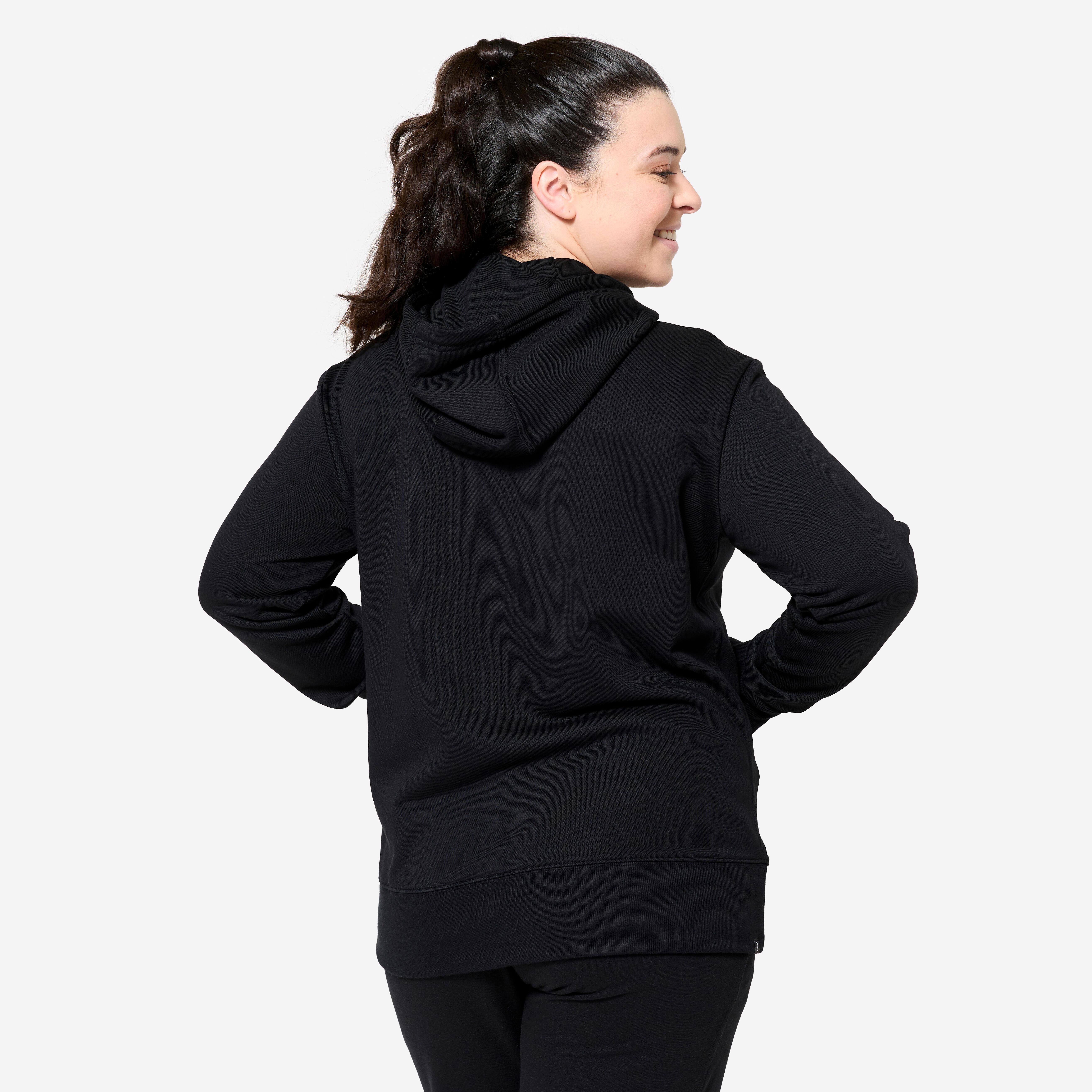 DOMYOS  Sweat-shirt femme à capuche coton 
