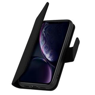 Avizar  Étui clapet iPhone XR Cuir Premium Noir 