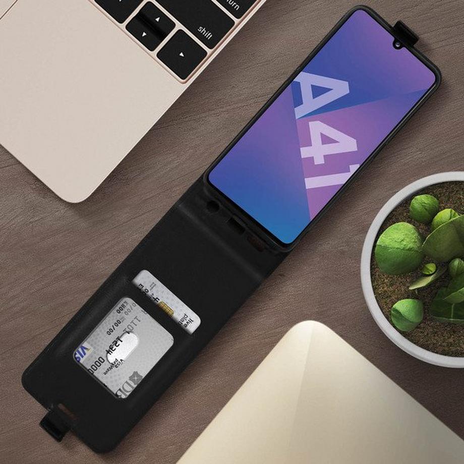 Avizar  Klappetui Samsung Galaxy A41 Schwarz 