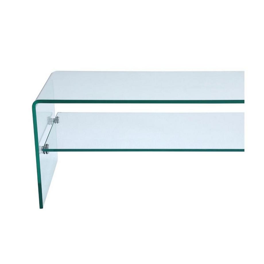 Vente-unique Meuble TV STILEOS 1 niche Verre trempé  