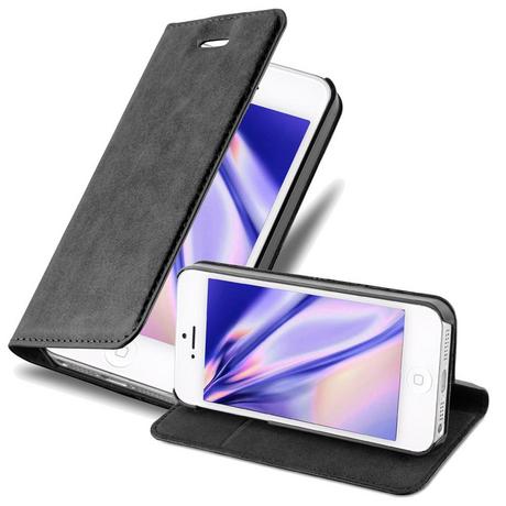 Cadorabo  Housse compatible avec Apple iPhone 5 / 5S / SE 2016 - Coque de protection avec fermeture magnétique, fonction de support et compartiment pour carte 