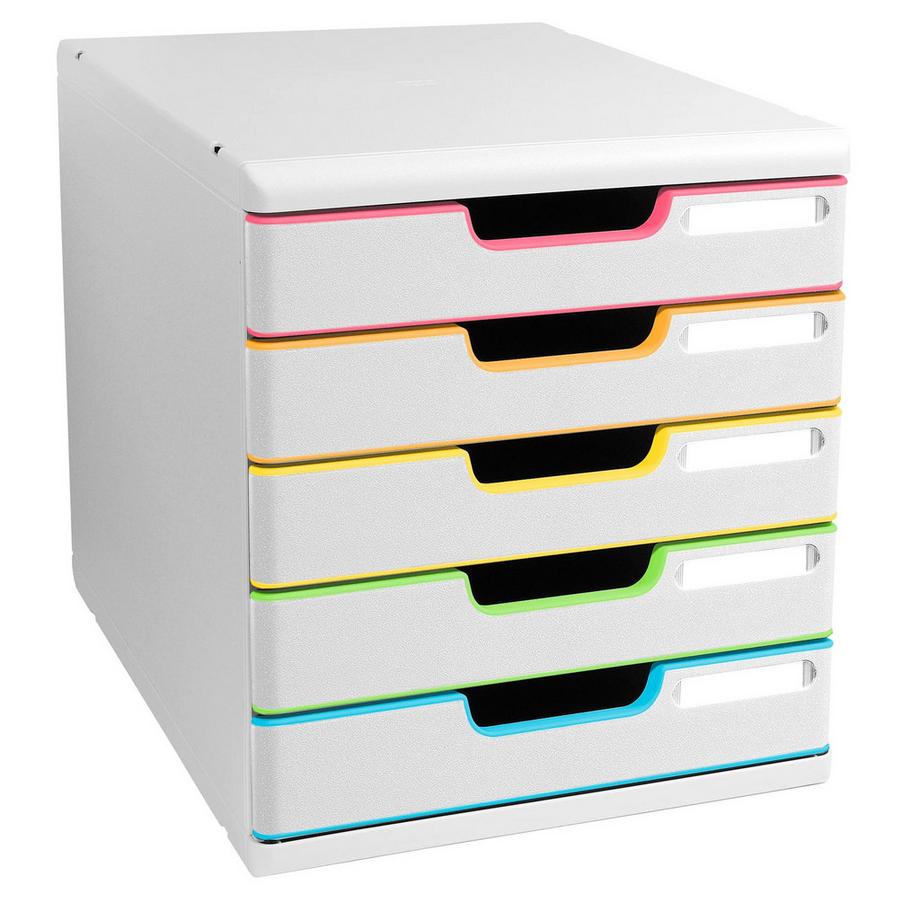 Exacompta Module de classement Modulo Black Office 5 tiroirs fermés  