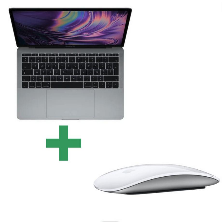 Apple  Refurbished MacBook Pro Retina 13" 2017 Core i5 2,3 Ghz 8 Gb 128 Gb SSD Space Grau + Apple Magic Mouse 2 Kabellose Maus - Weiß 