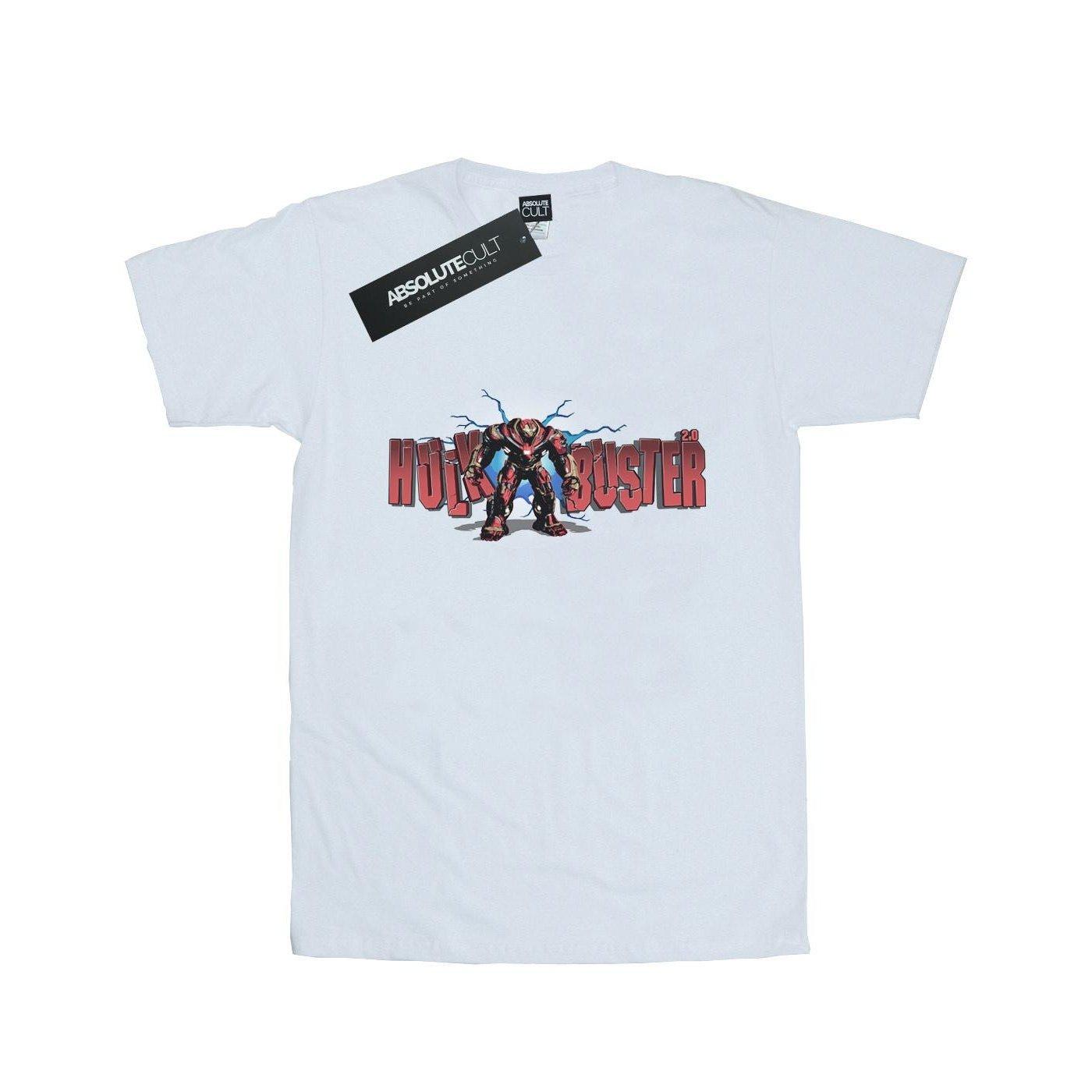 Image of Avengers Infinity War Hulkbuster 2.0 Tshirt Herren Weiss XXL