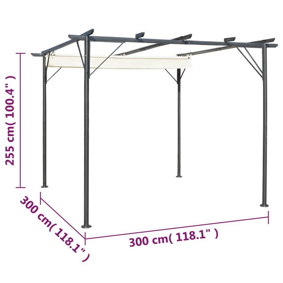 VidaXL  Pergola acier 