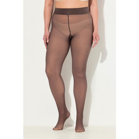 Ulla Popken  Strumpfhose, transparente Optik, innen hautfarben 