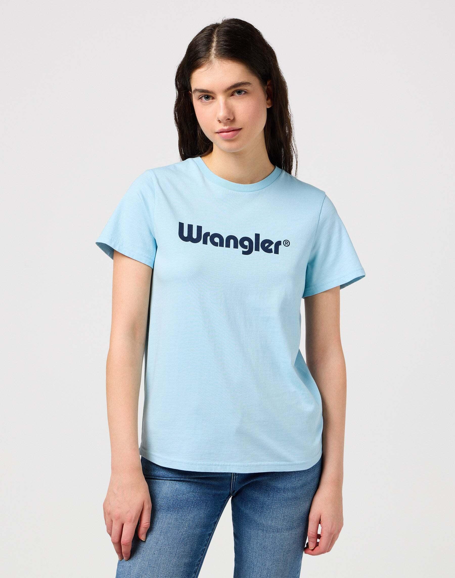 Image of T-shirts Regular Tee Damen Hellblau L
