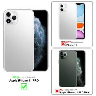 Cadorabo  Housse compatible avec Apple iPhone 11 PRO - Coque de protection en silicone TPU flexible, aspect inox et fibre de carbone 