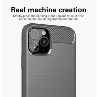 Cadorabo  Housse compatible avec Apple iPhone 11 PRO - Coque de protection en silicone TPU flexible, aspect inox et fibre de carbone 