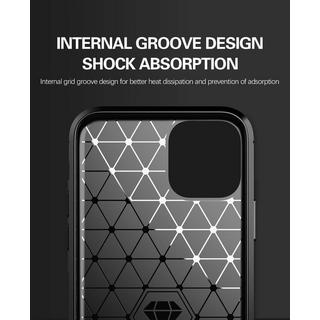 Cadorabo  Housse compatible avec Apple iPhone 11 PRO - Coque de protection en silicone TPU flexible, aspect inox et fibre de carbone 