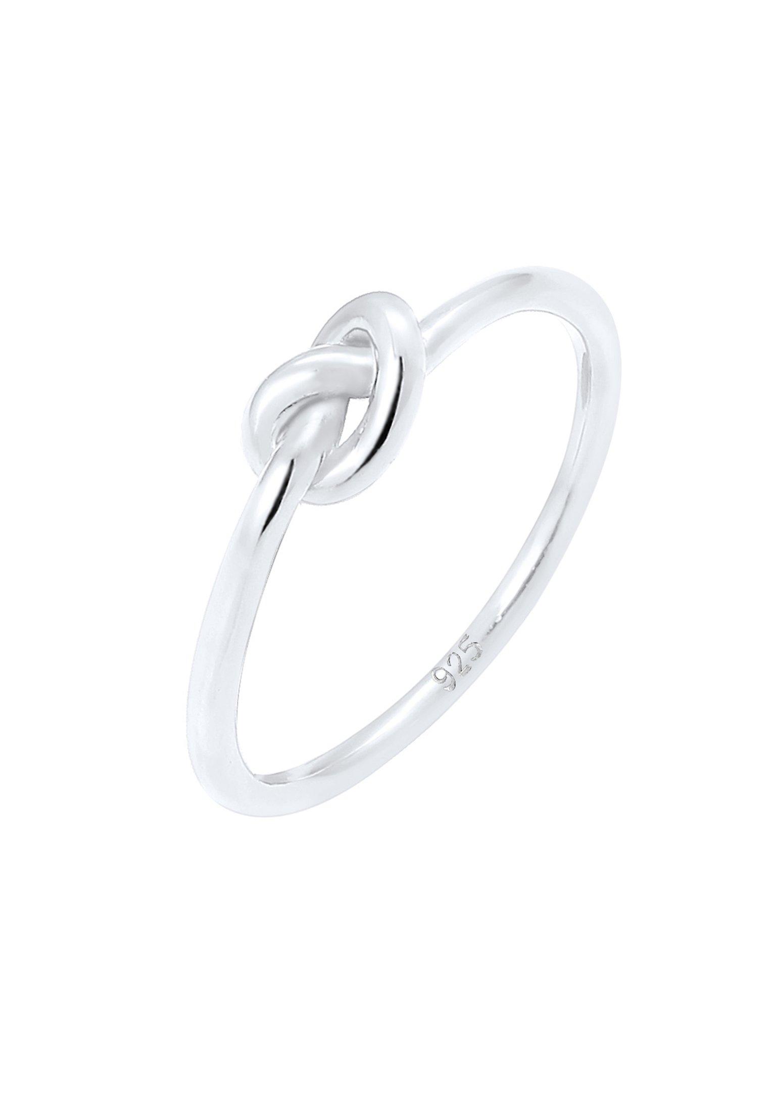 Image of Ring Knoten Verknotet Trend Basic Damen Silber 56mm