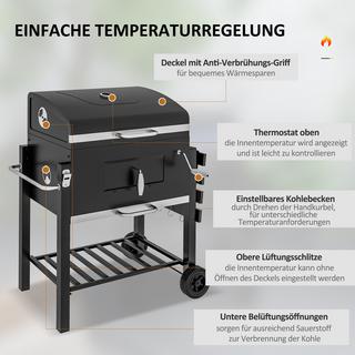 Outsunny  Holzkohlegrill 