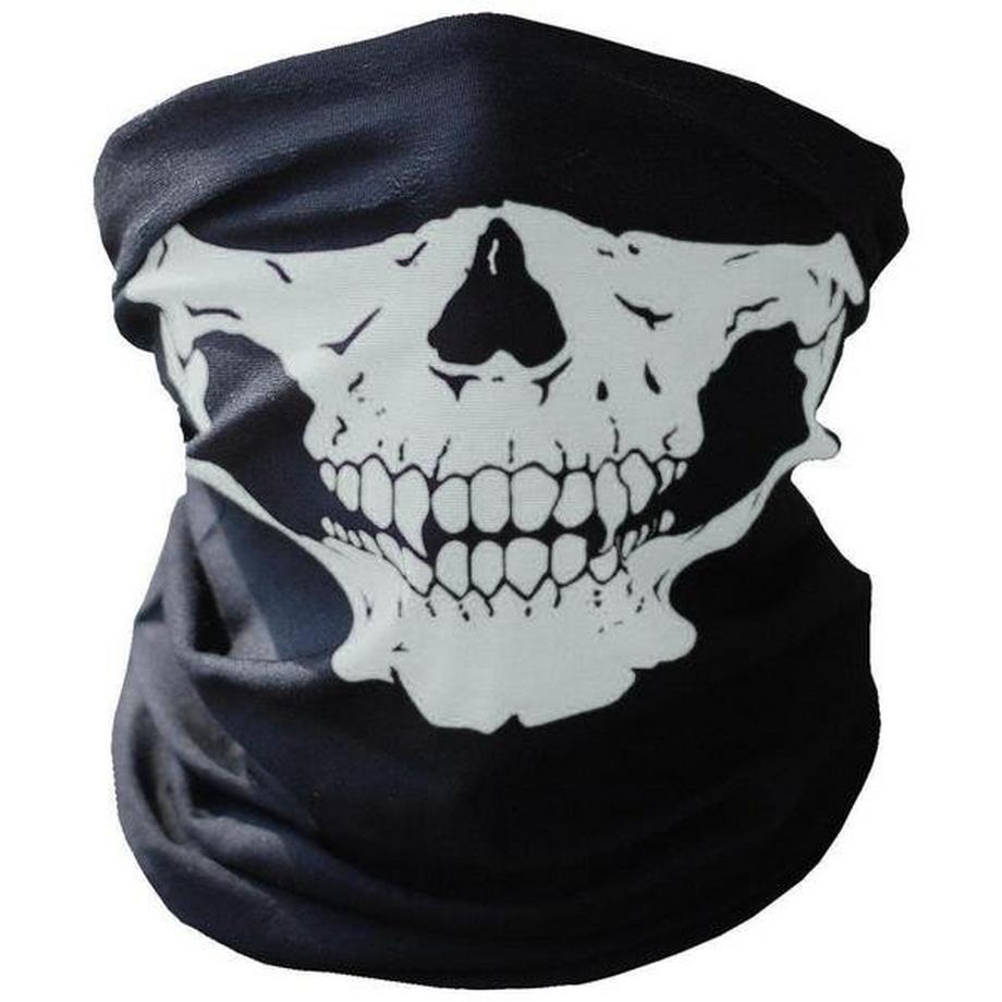 Weiße Skelett Maske  Schal  Schal | Halloween - Skelettmaske