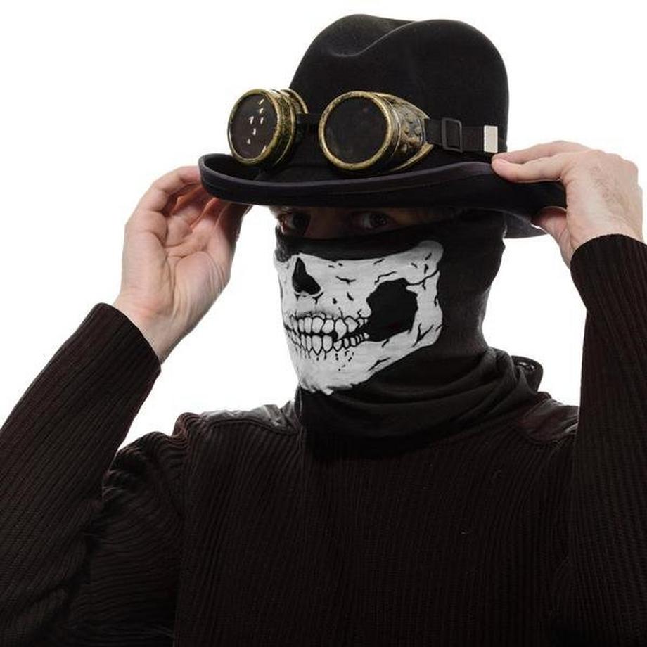 B2X  Weiße Skelett Maske  Schal  Schal | Halloween - Skelettmaske 