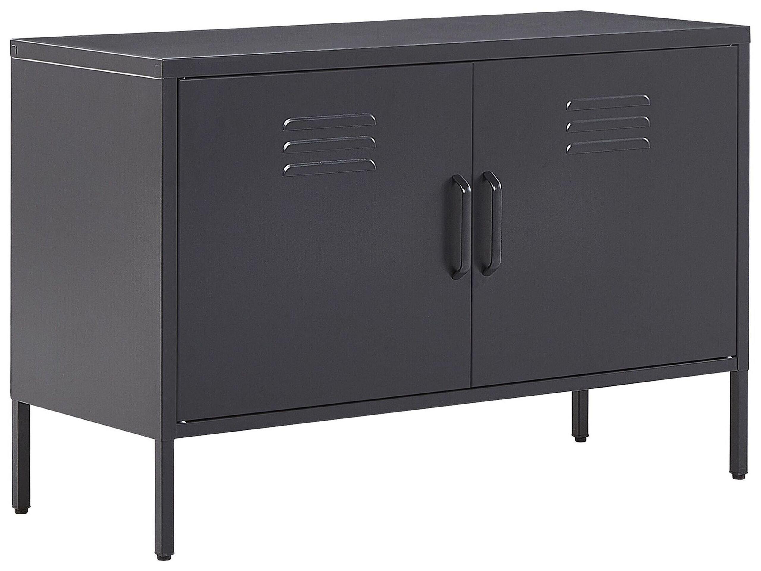 Beliani Commode 2 portes en Acier Moderne URIA  