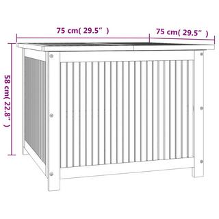 VidaXL Boîte de rangement de jardin bois d'acacia  