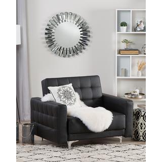 Beliani Fauteuil en Cuir PU Moderne ABERDEEN  