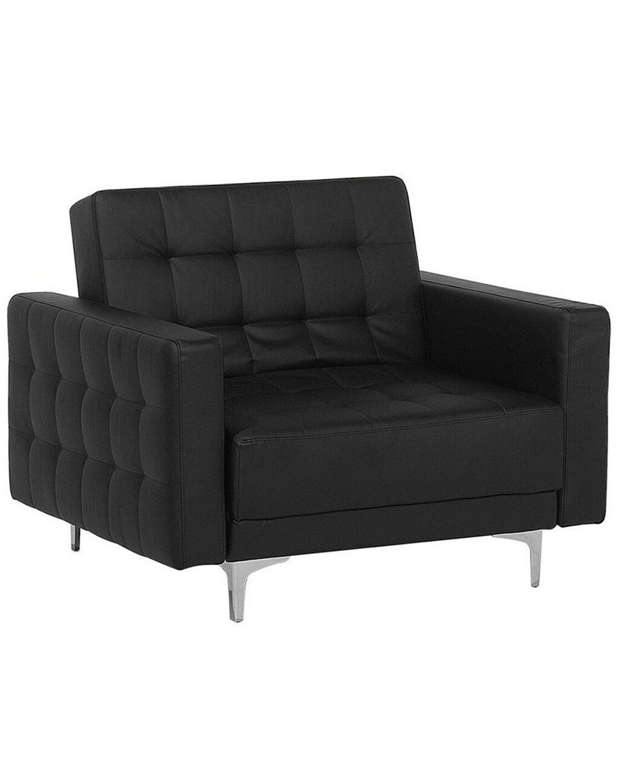 Beliani Fauteuil en Cuir PU Moderne ABERDEEN  