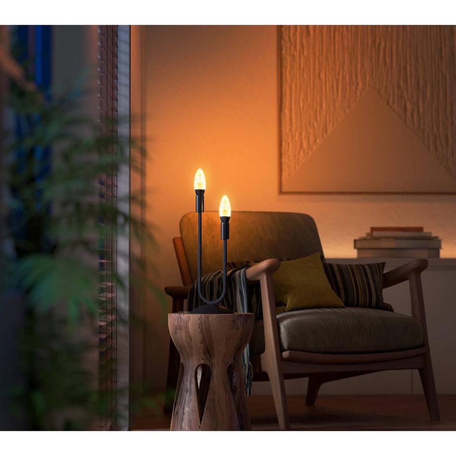 PHILIPS Filamento Hue White Ambiance E14 Krone 350 lm 1 confezione  