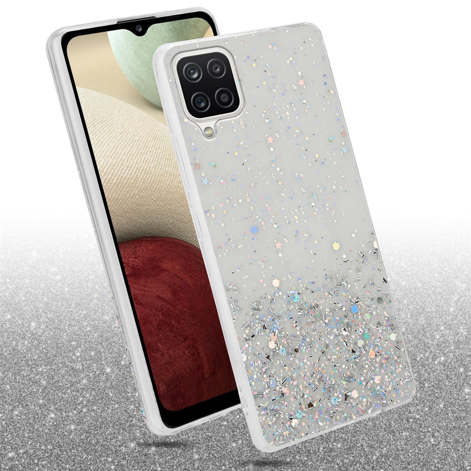 Cadorabo  Housse compatible avec Samsung Galaxy A12 / M12 - Coque de protection en silicone TPU flexible avec paillettes scintillantes 