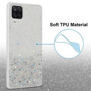 Cadorabo  Housse compatible avec Samsung Galaxy A12 / M12 - Coque de protection en silicone TPU flexible avec paillettes scintillantes 