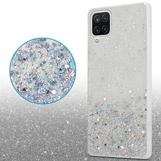 Cadorabo  Housse compatible avec Samsung Galaxy A12 / M12 - Coque de protection en silicone TPU flexible avec paillettes scintillantes 