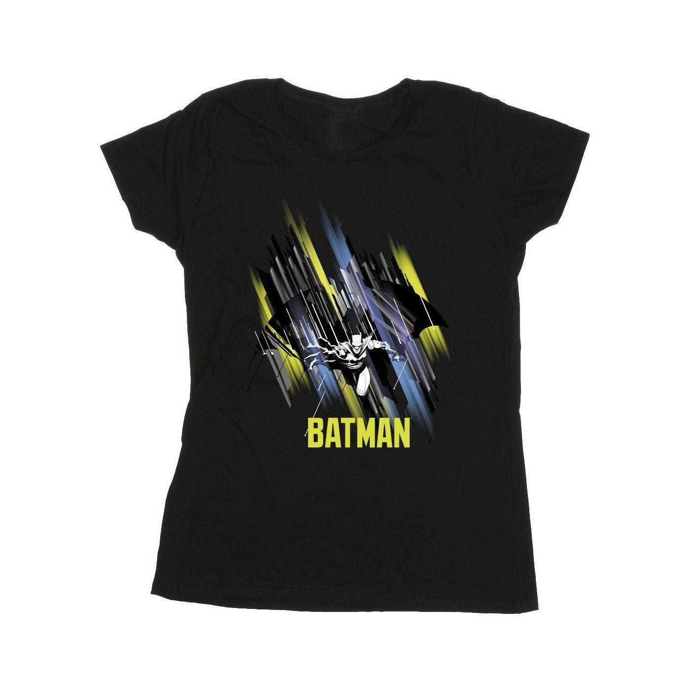 Image of Batman Flying Batman Tshirt Damen Schwarz XL