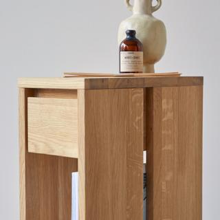 Tikamoon Tavolino laterale in quercia massello Eden  