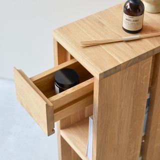 Tikamoon Tavolino laterale in quercia massello Eden  