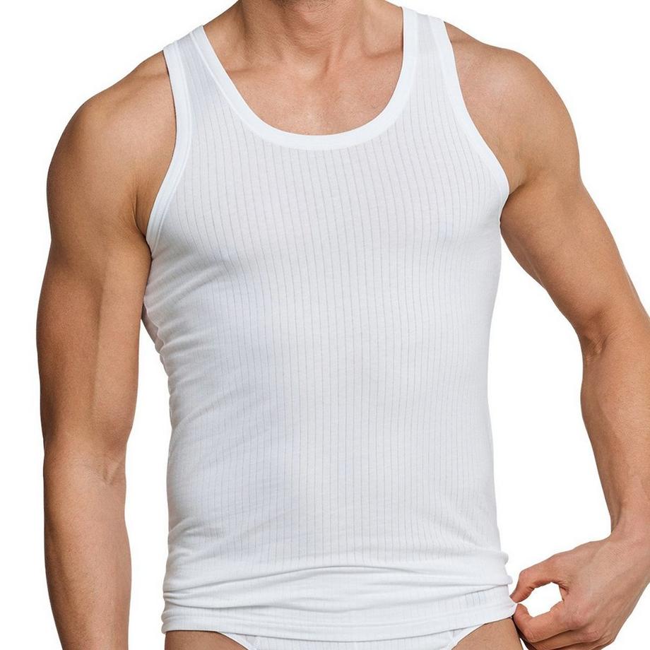 Schiesser Cotton Essentials Authentic Débardeur Lot de 4  