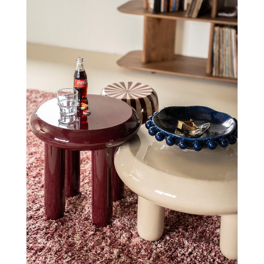 mutoni Table d'appoint Balloon burgundy  